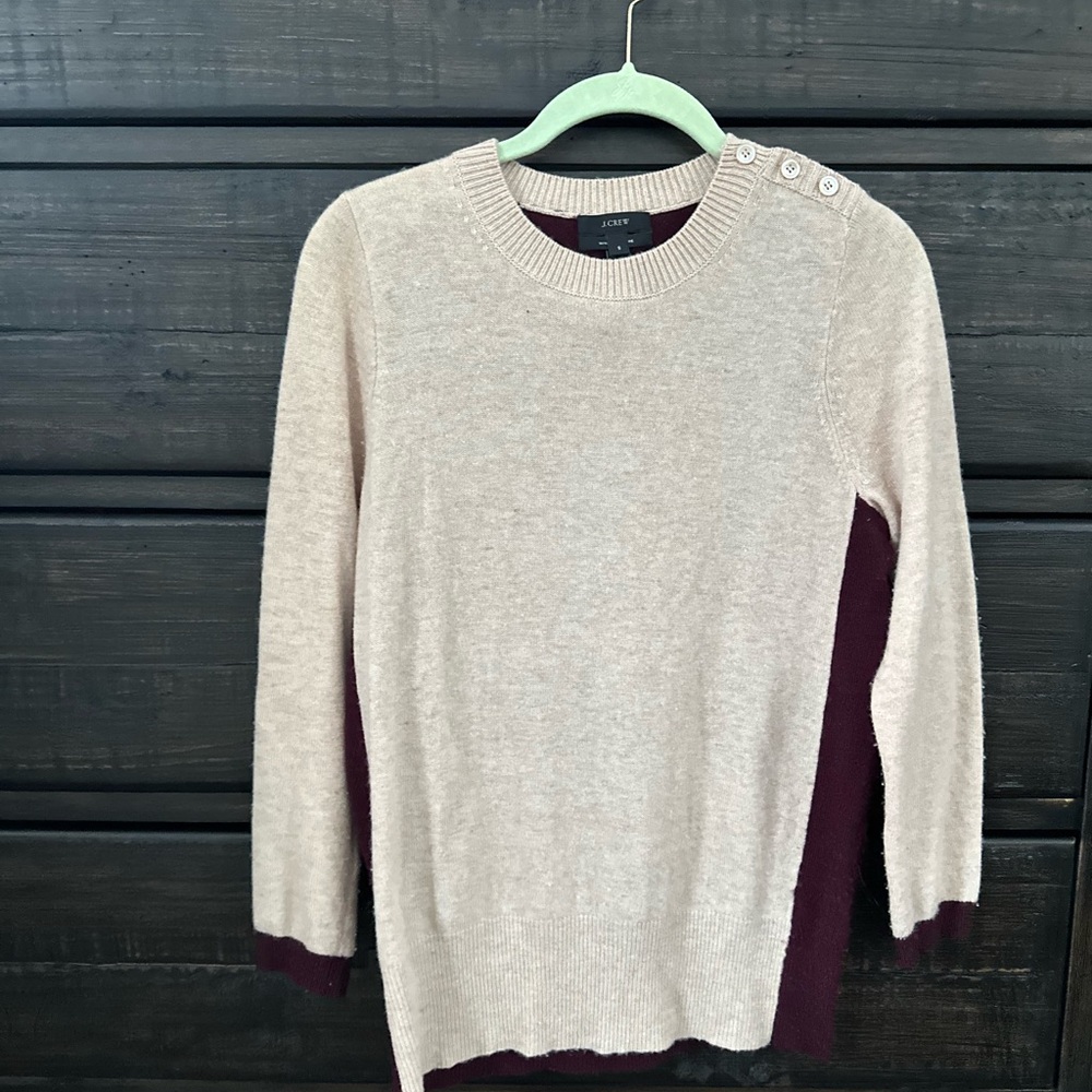 J.Crew tow toned cashmere sweater